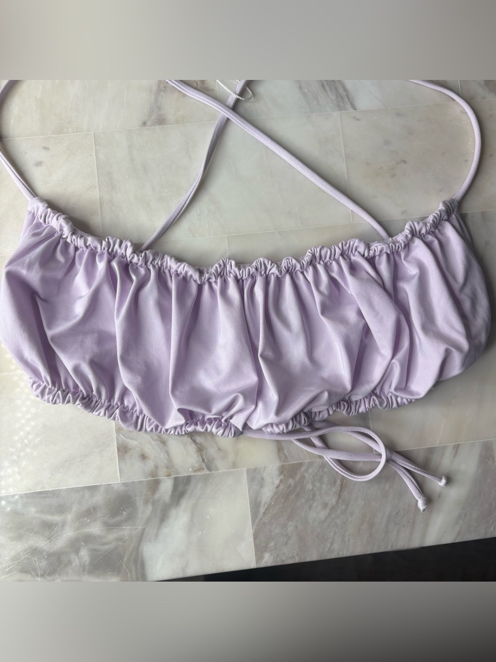Frankies Bikinis dreamy bandeau bikini top lilac purple - Picture 4 of 6